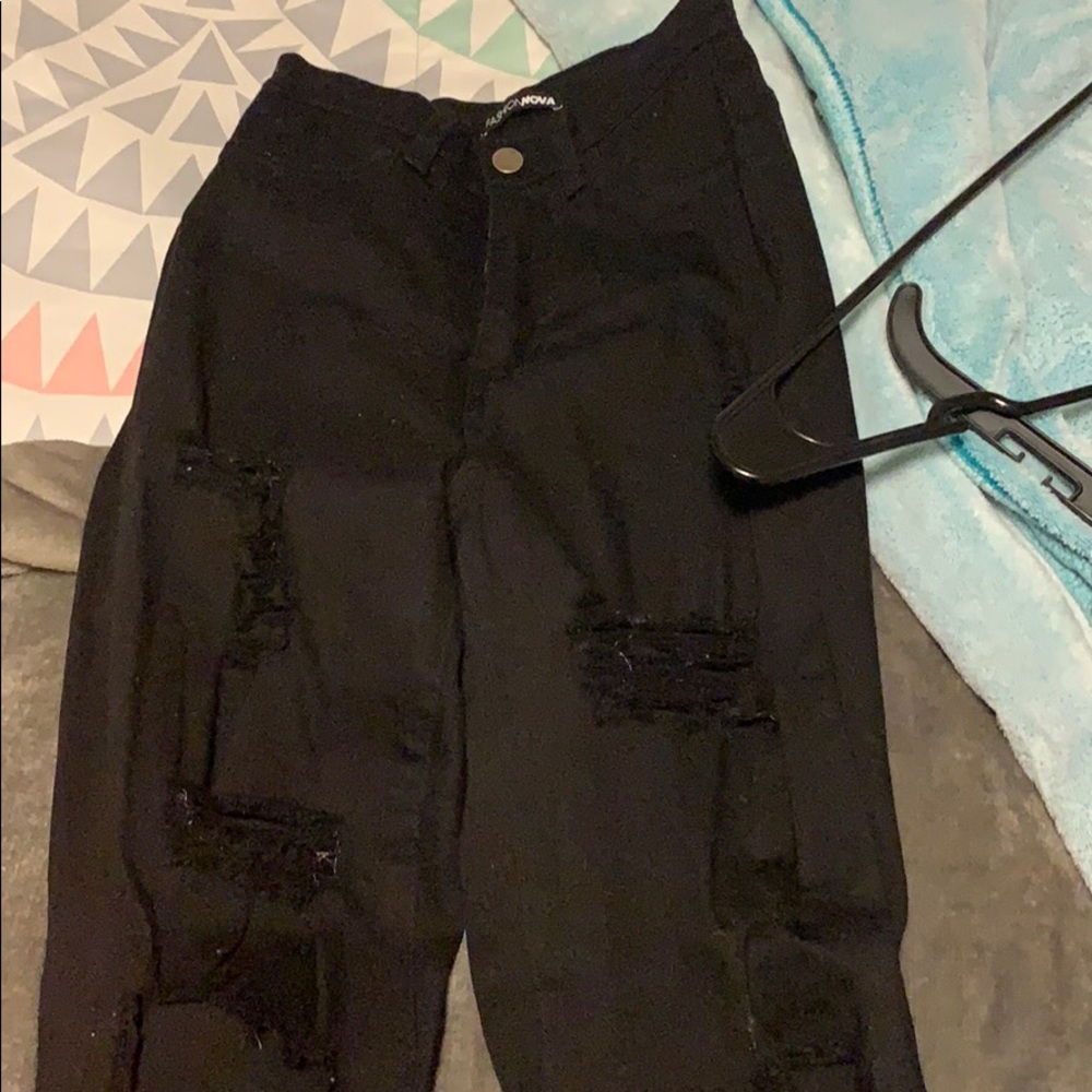 Fashion Nova Glistening Jean Black